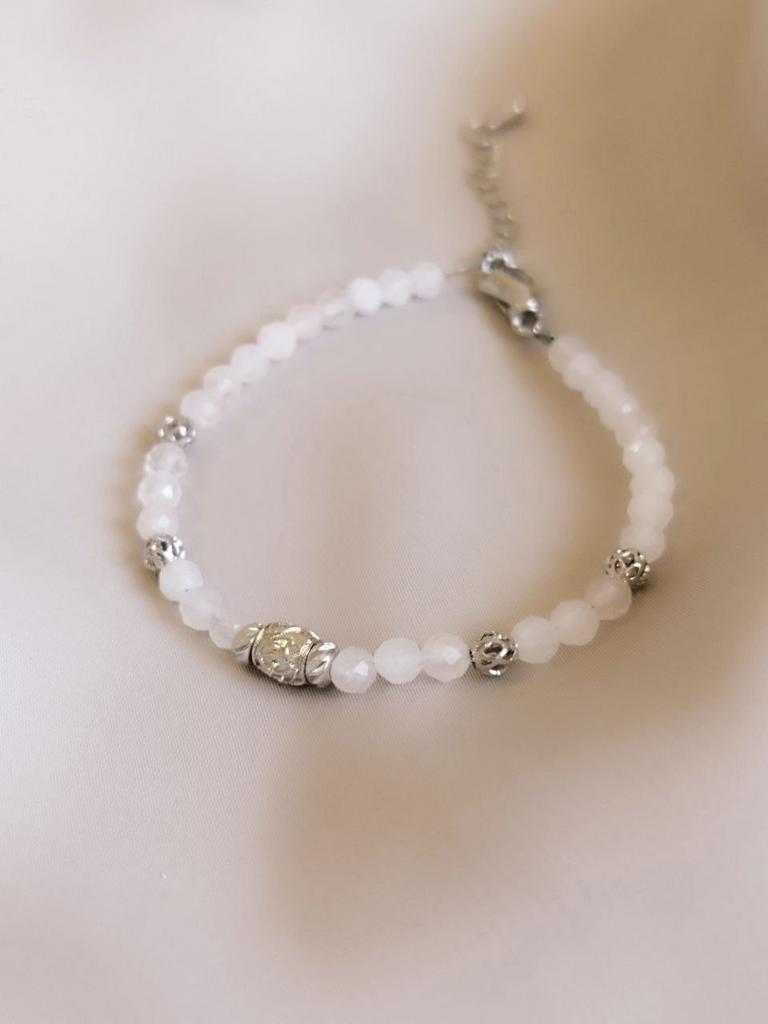 Браслет коллекции Античность из нежного розового кварца