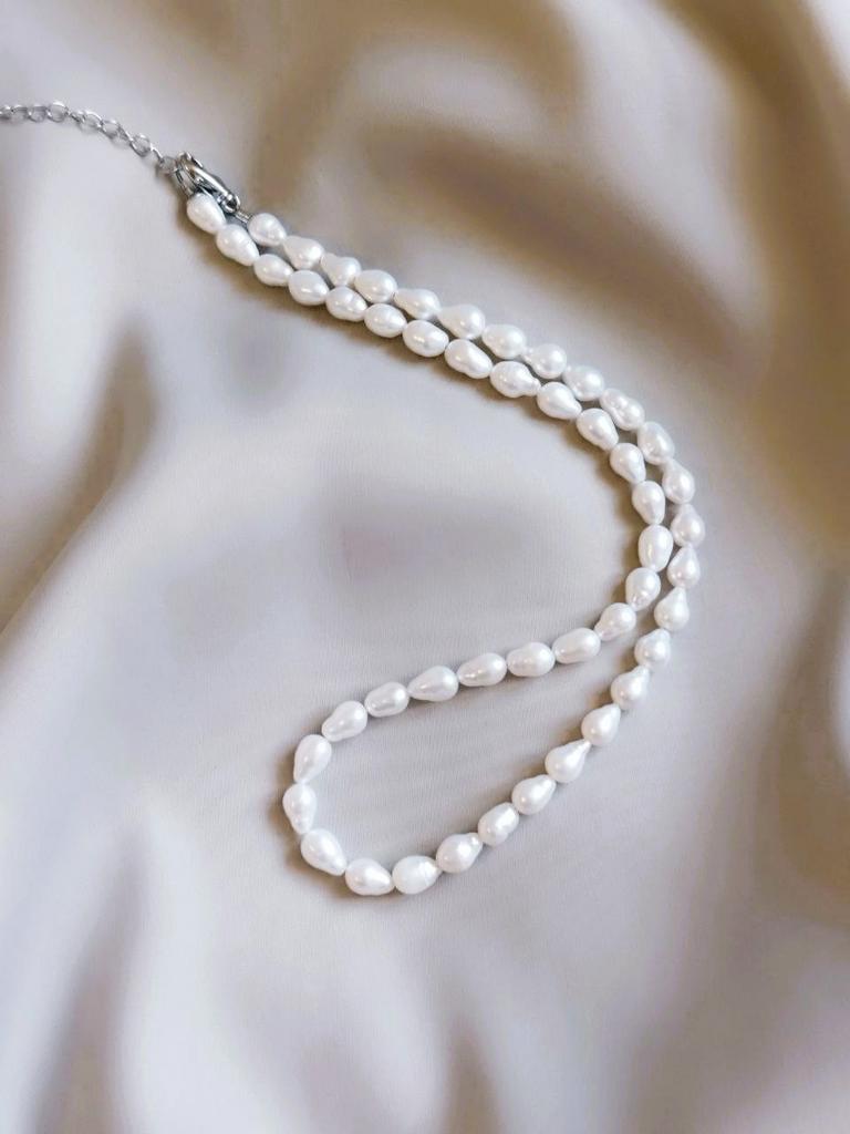 Чокер из жемчуга грушевидной формы