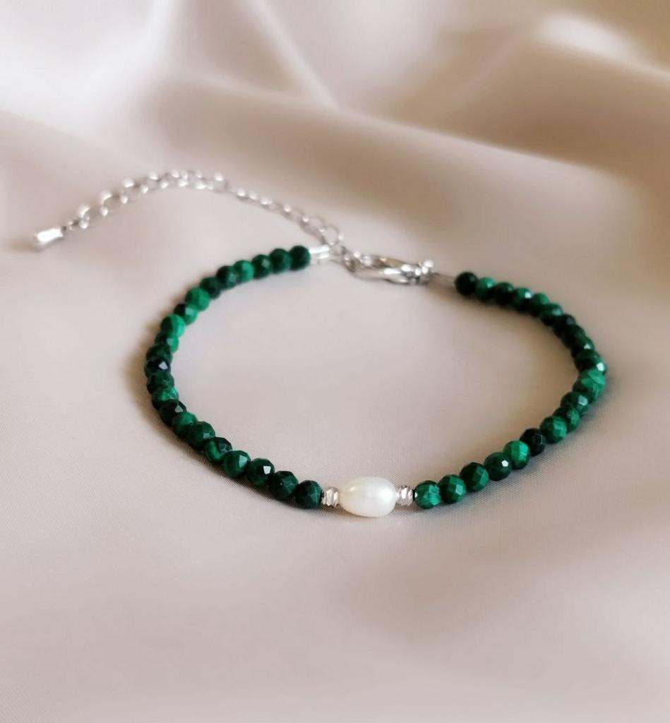 Браслет из малахита