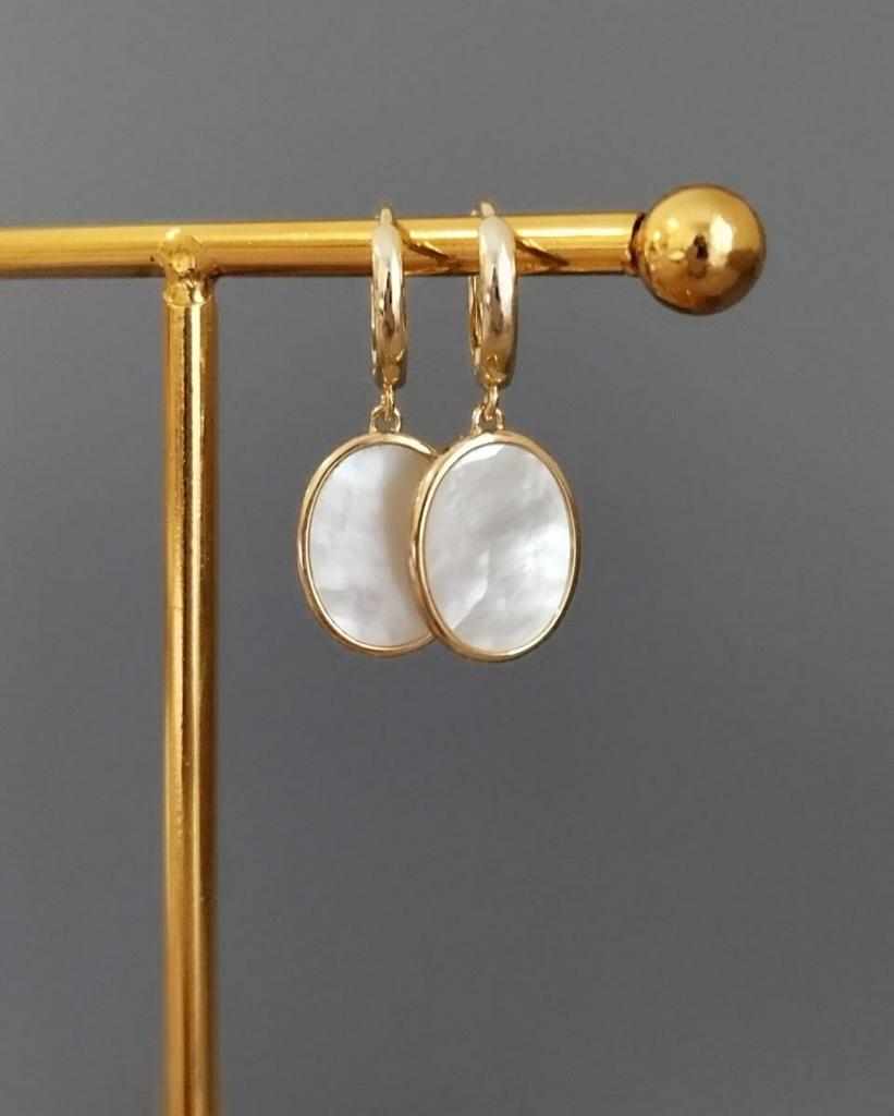 Серьги из перламутра