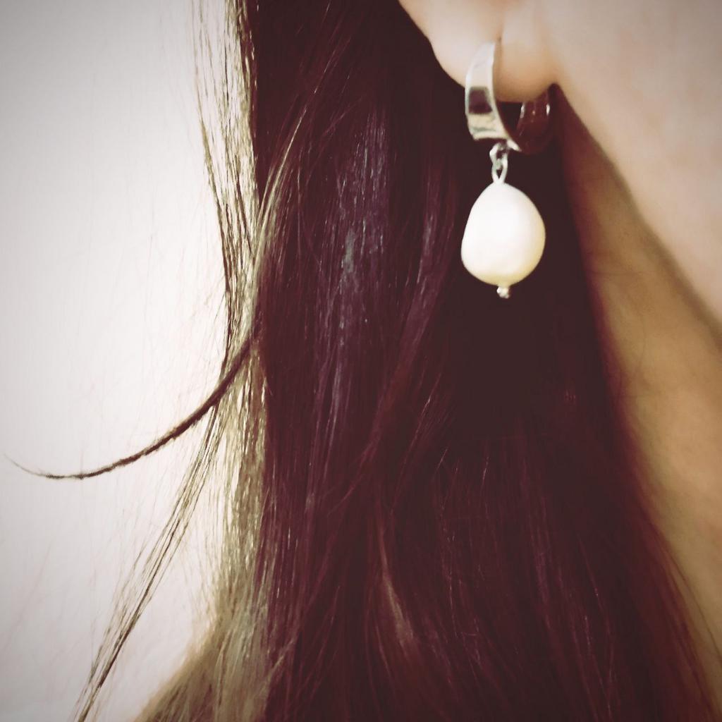 Серьги из барочного жемчуга