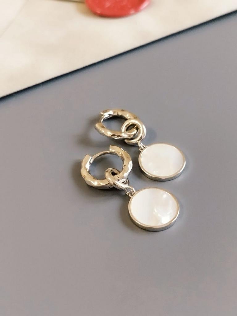 Серьги Конго с подвесками из перламутра