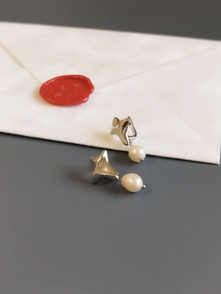 Серьги из барочного жемчуга