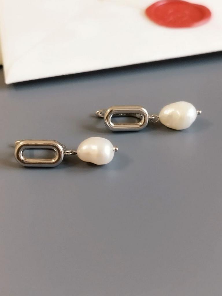 Серьги из барочного жемчуга