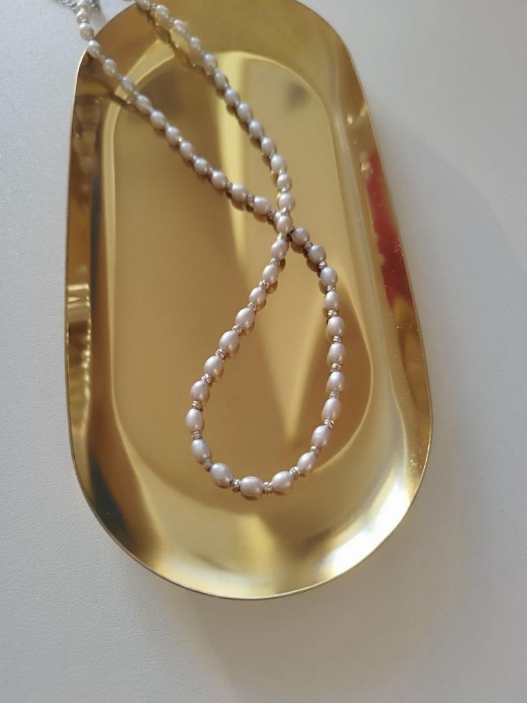 Чокер коллекции Нежность из утонченного серого жемчуга