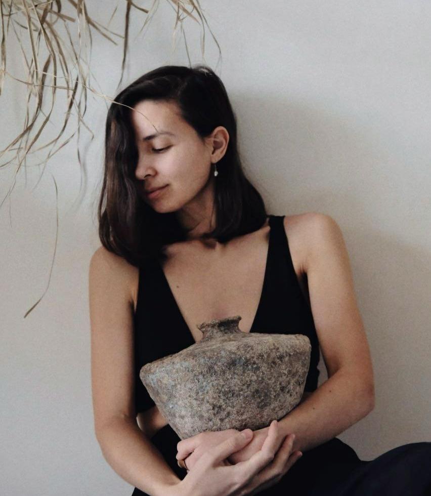 Ваза Wabi Sabi с узким горлышком