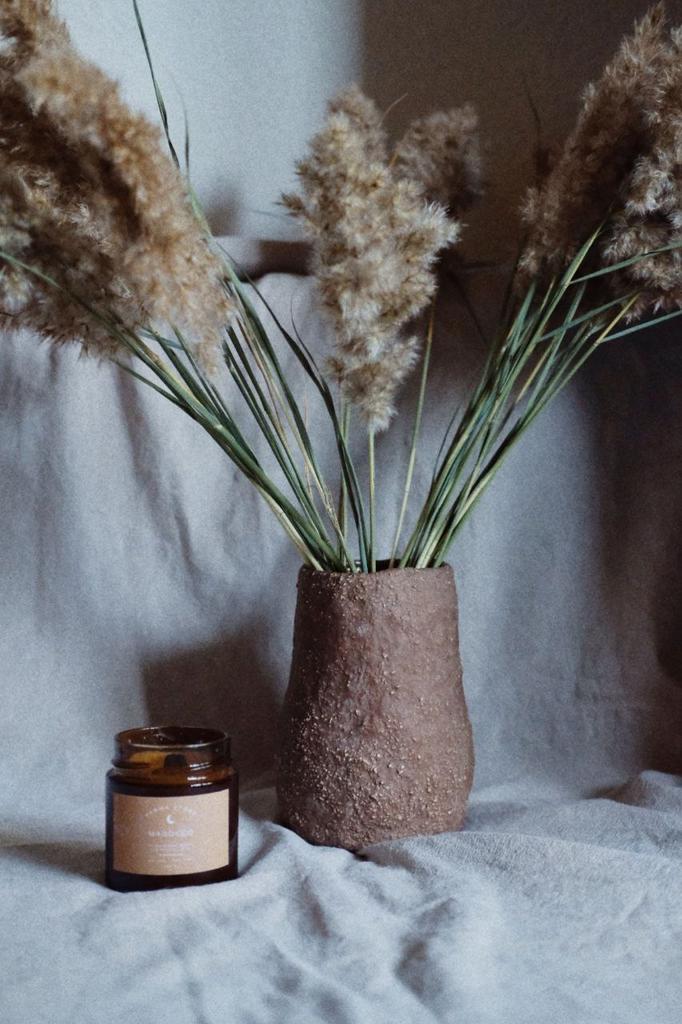 Ваза для сухоцветов шамотная