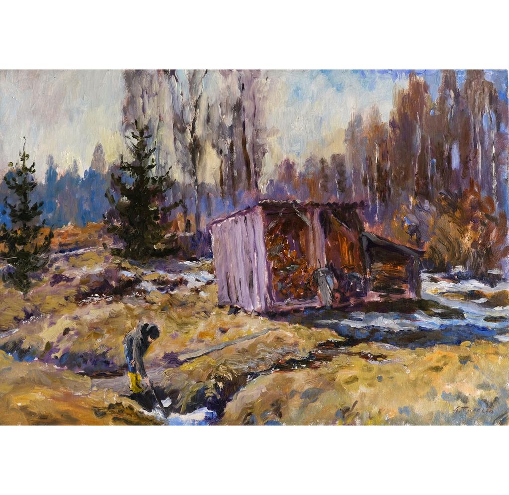 Мартовский свет, этюд