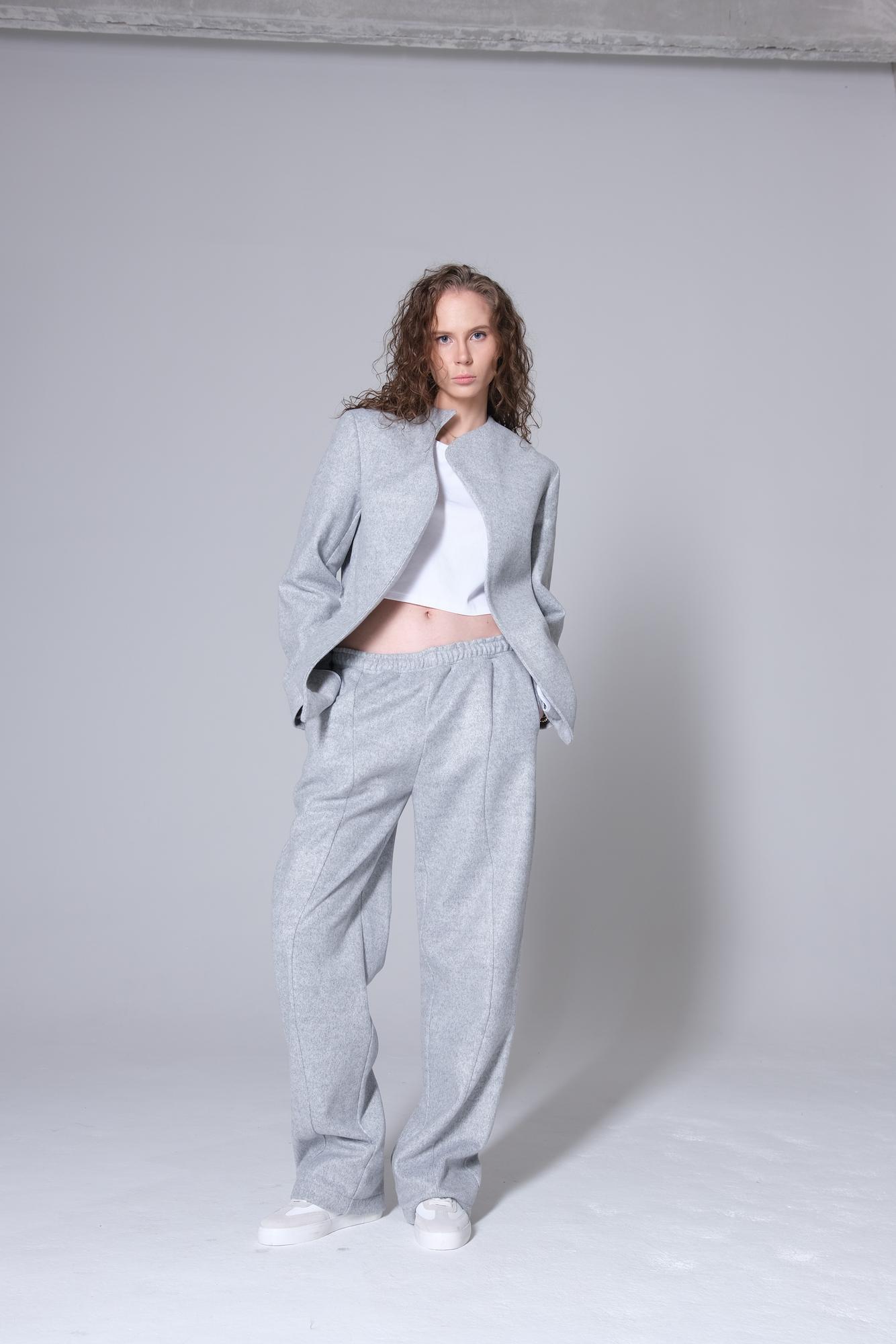 Брюки светло-серые Wave