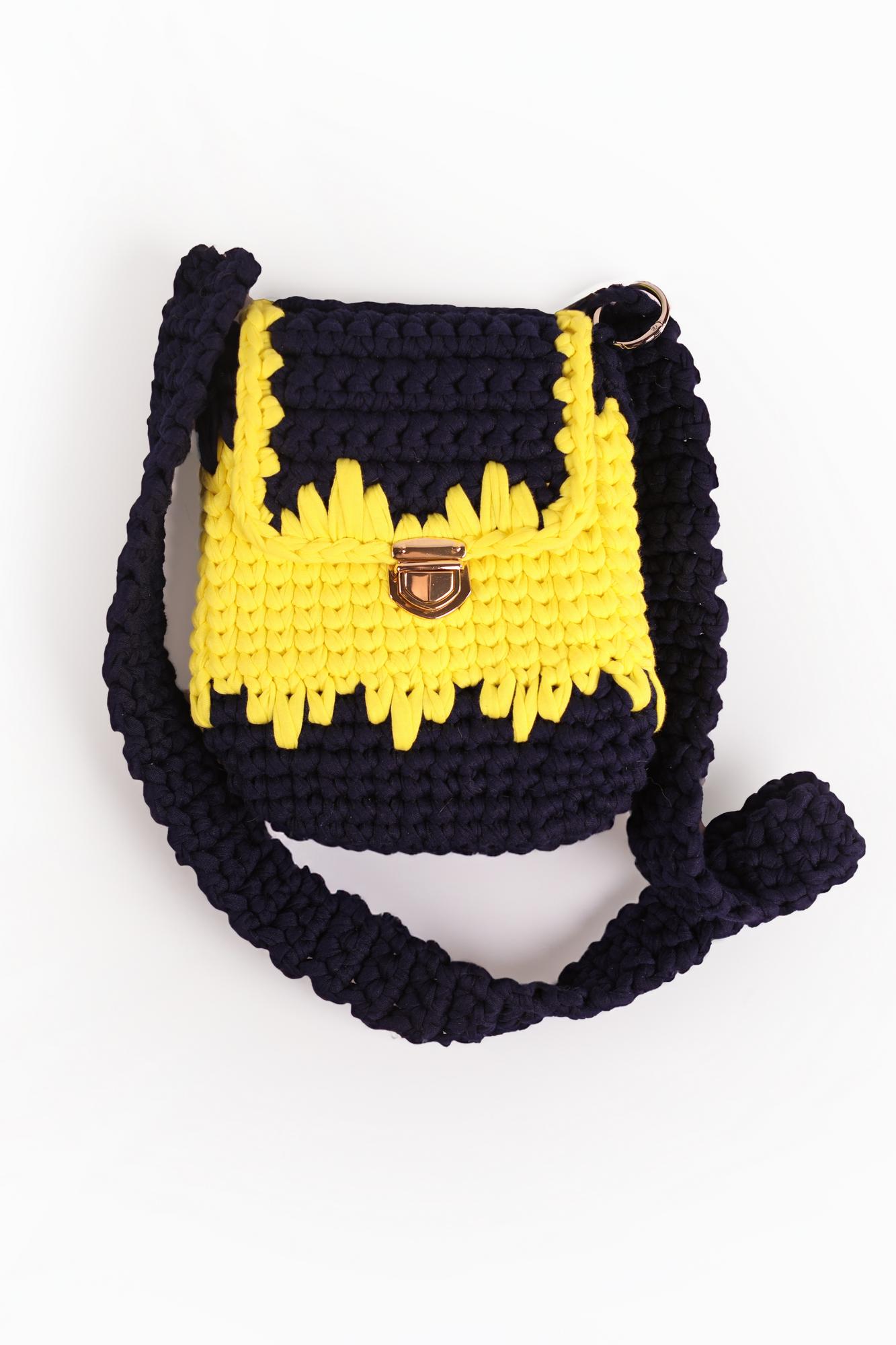 Двухцветная сумка через плечо