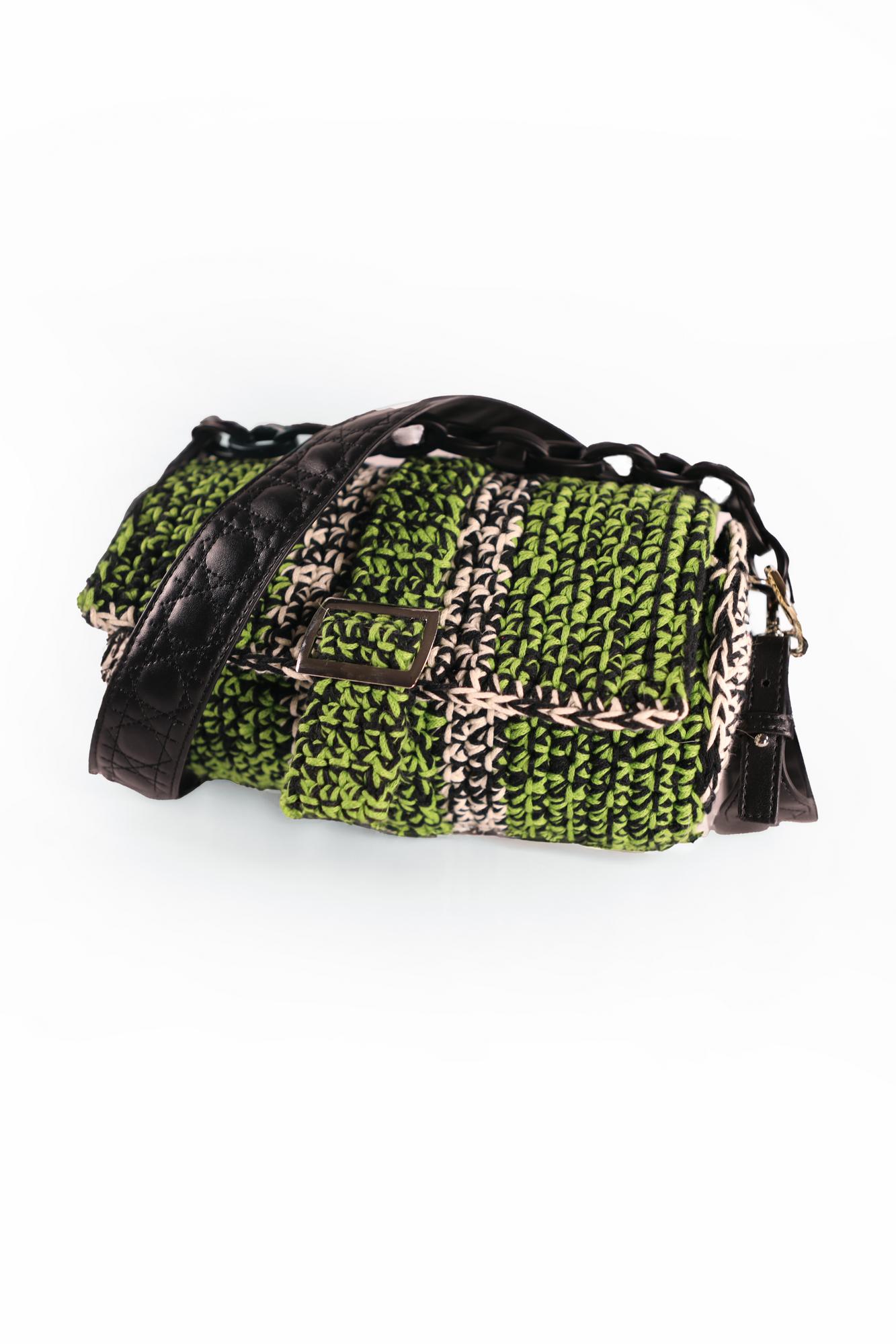 Зеленая сумка-дафл