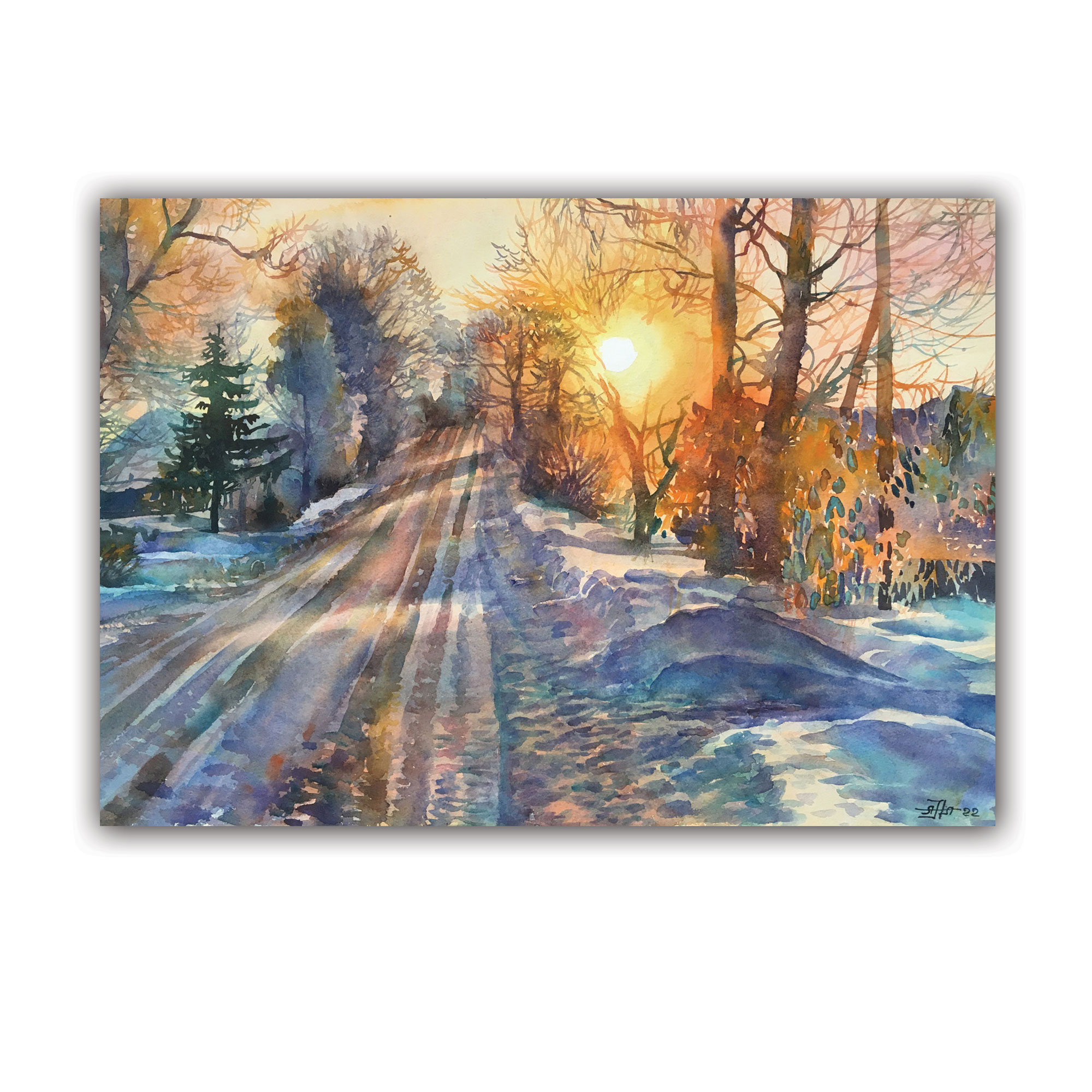 Открытка "Зимнее утро"