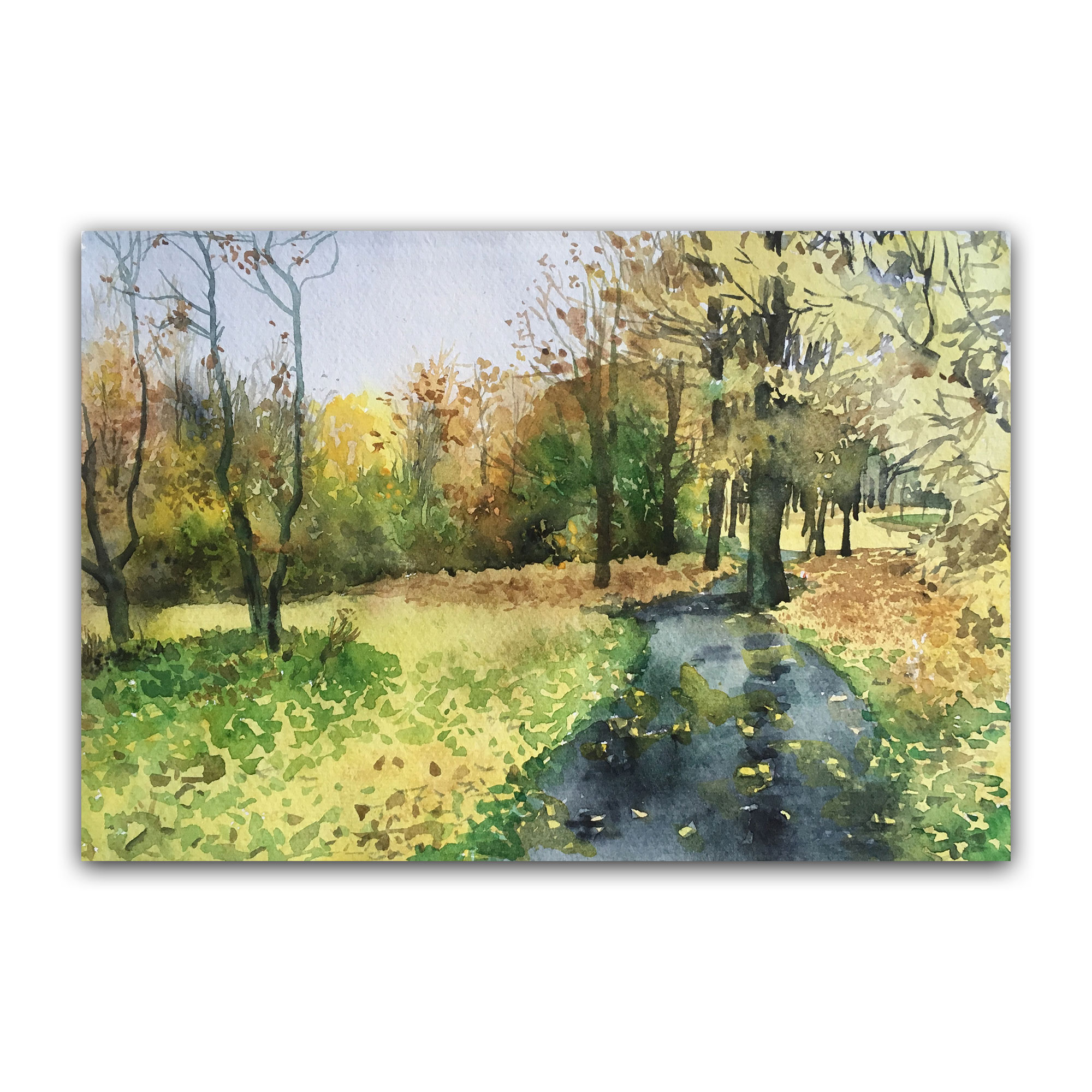 Картина "Осень в городе 1"