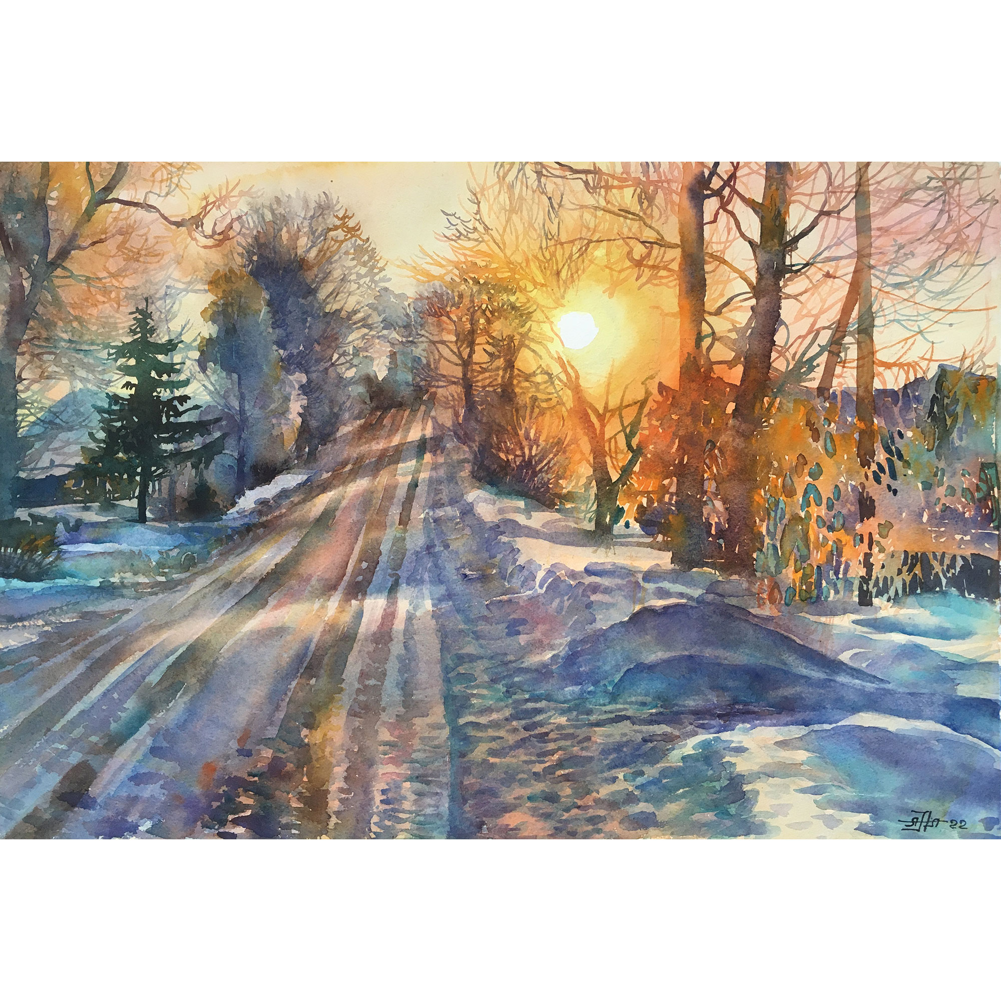 Картина "Зимнее утро"