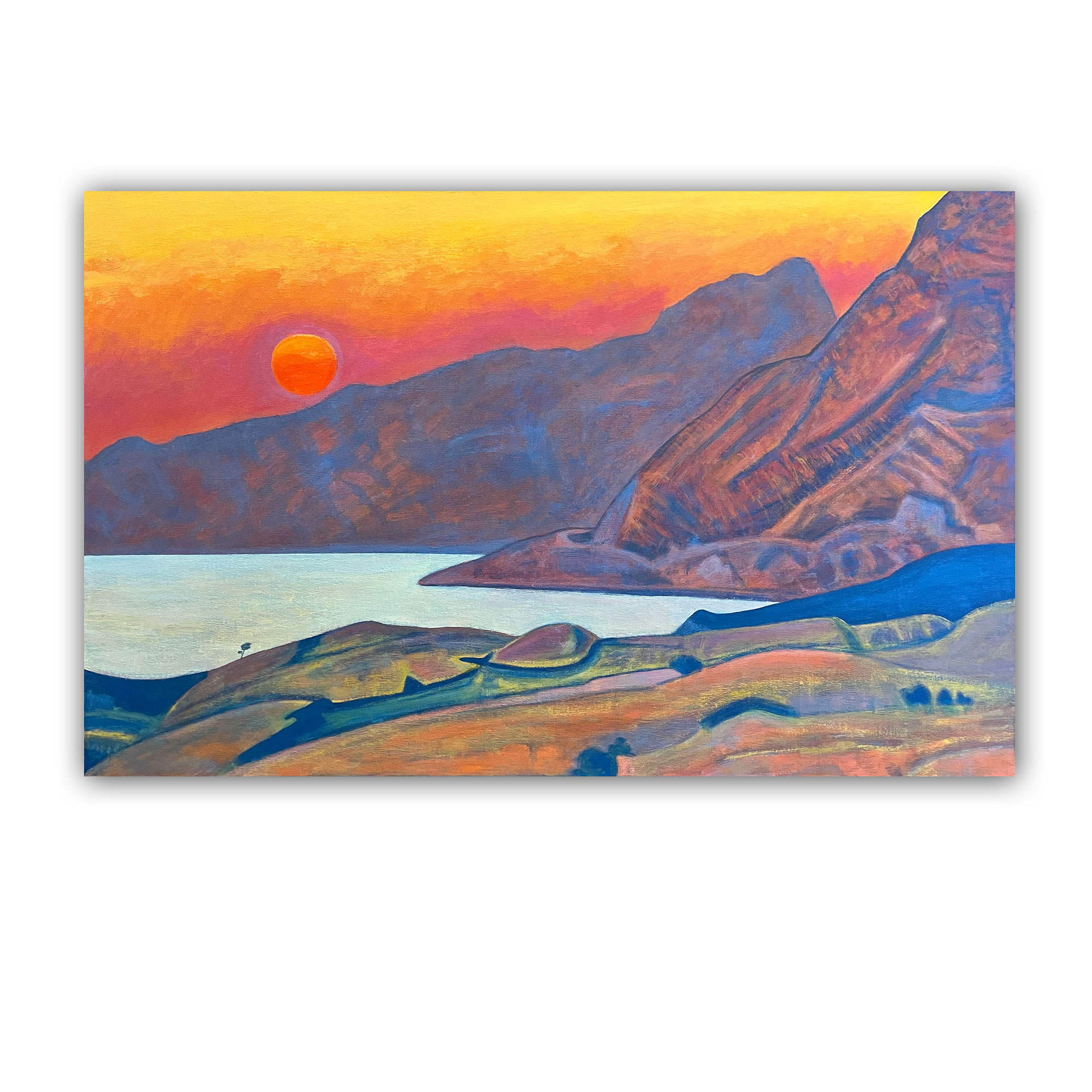 Картина копия Н.Рерих "Монхеган. Майне"