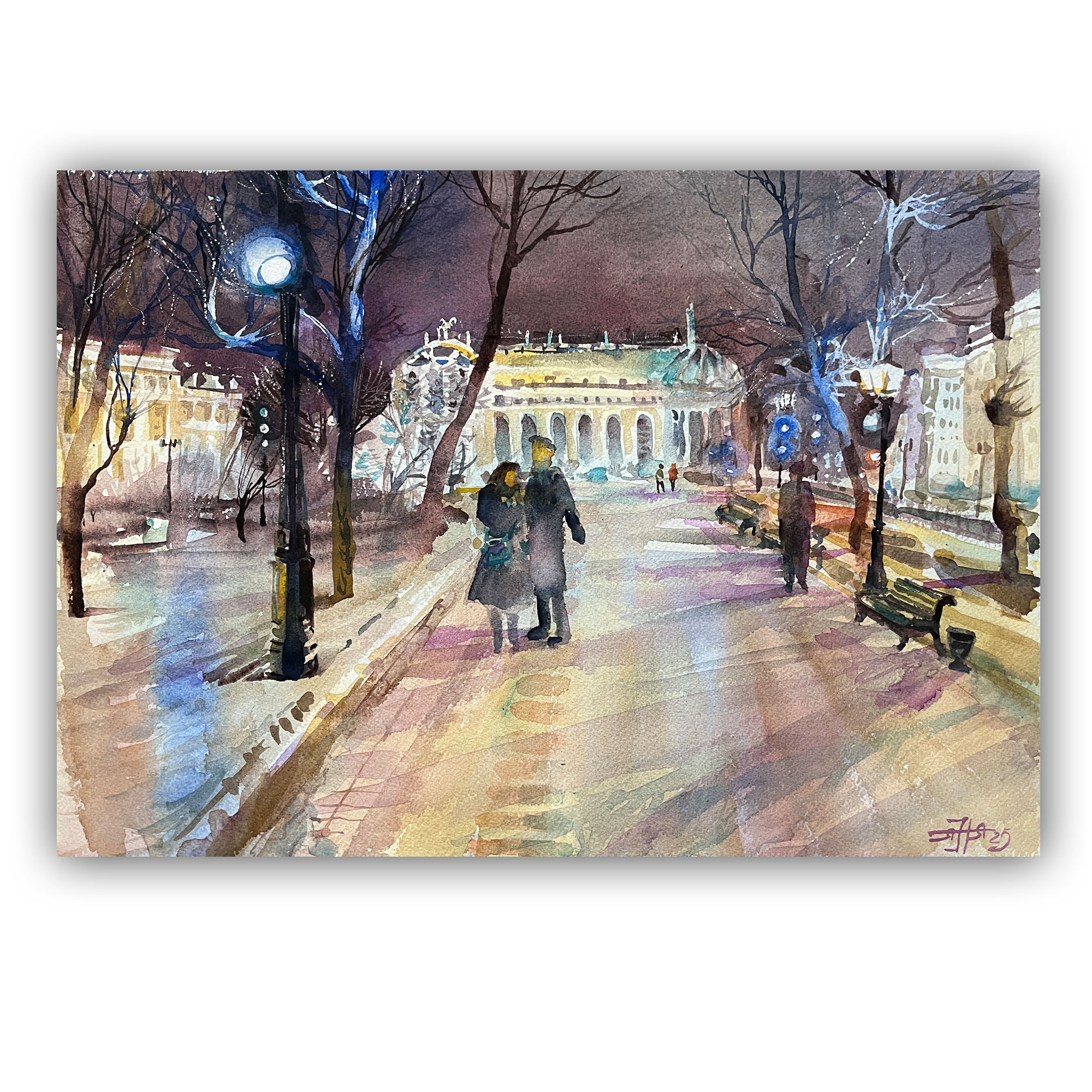 Картина "Чистопрудный бульвар"