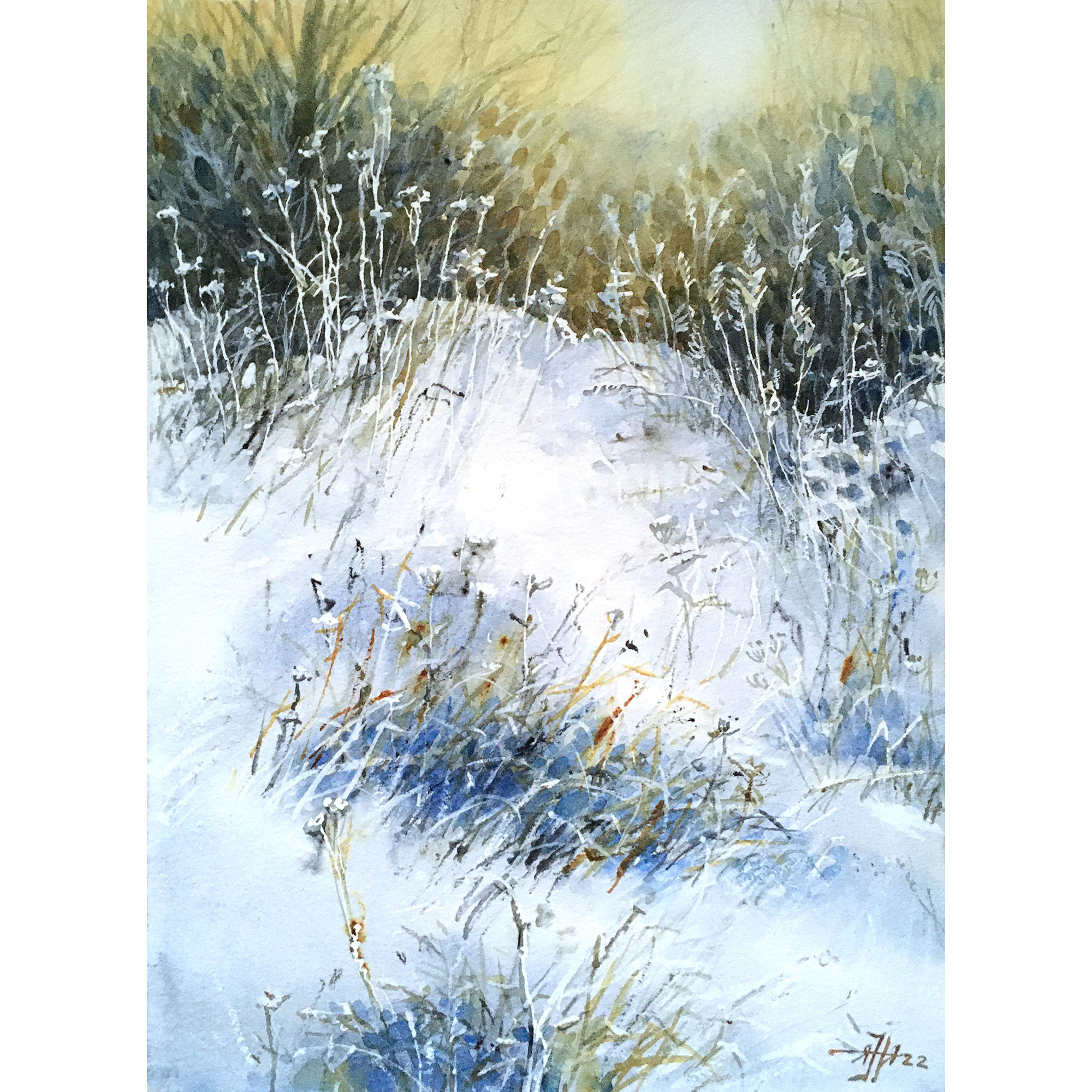 Картина "Зимние травы"