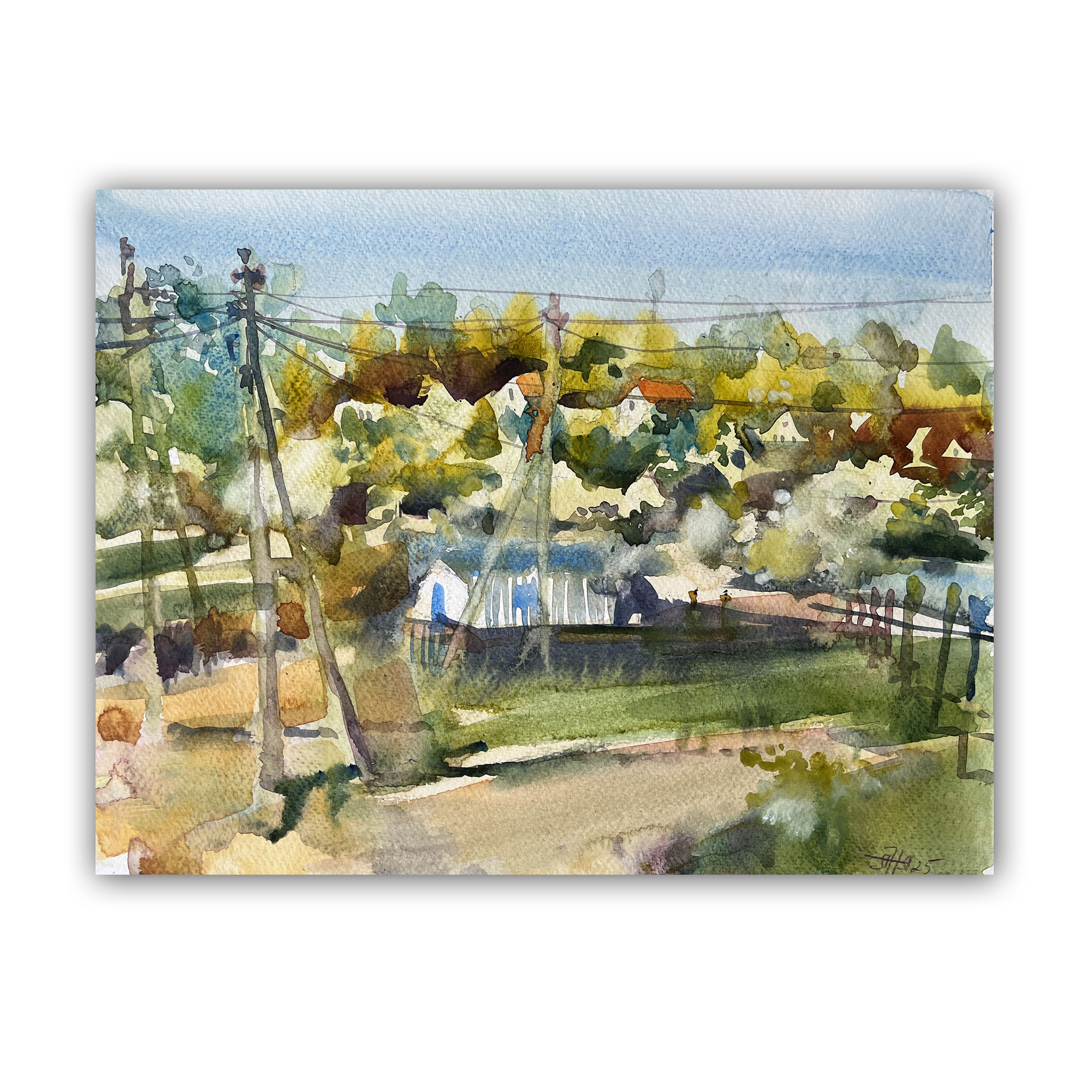 Картина "Весна из окна 4"