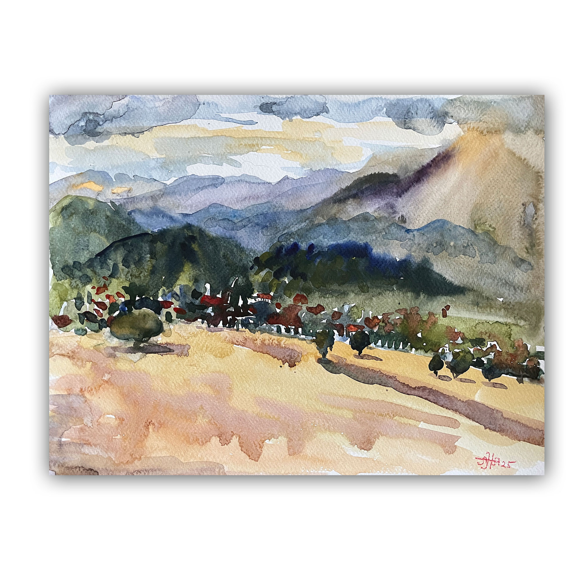 Картина "Вид из отеля утром"