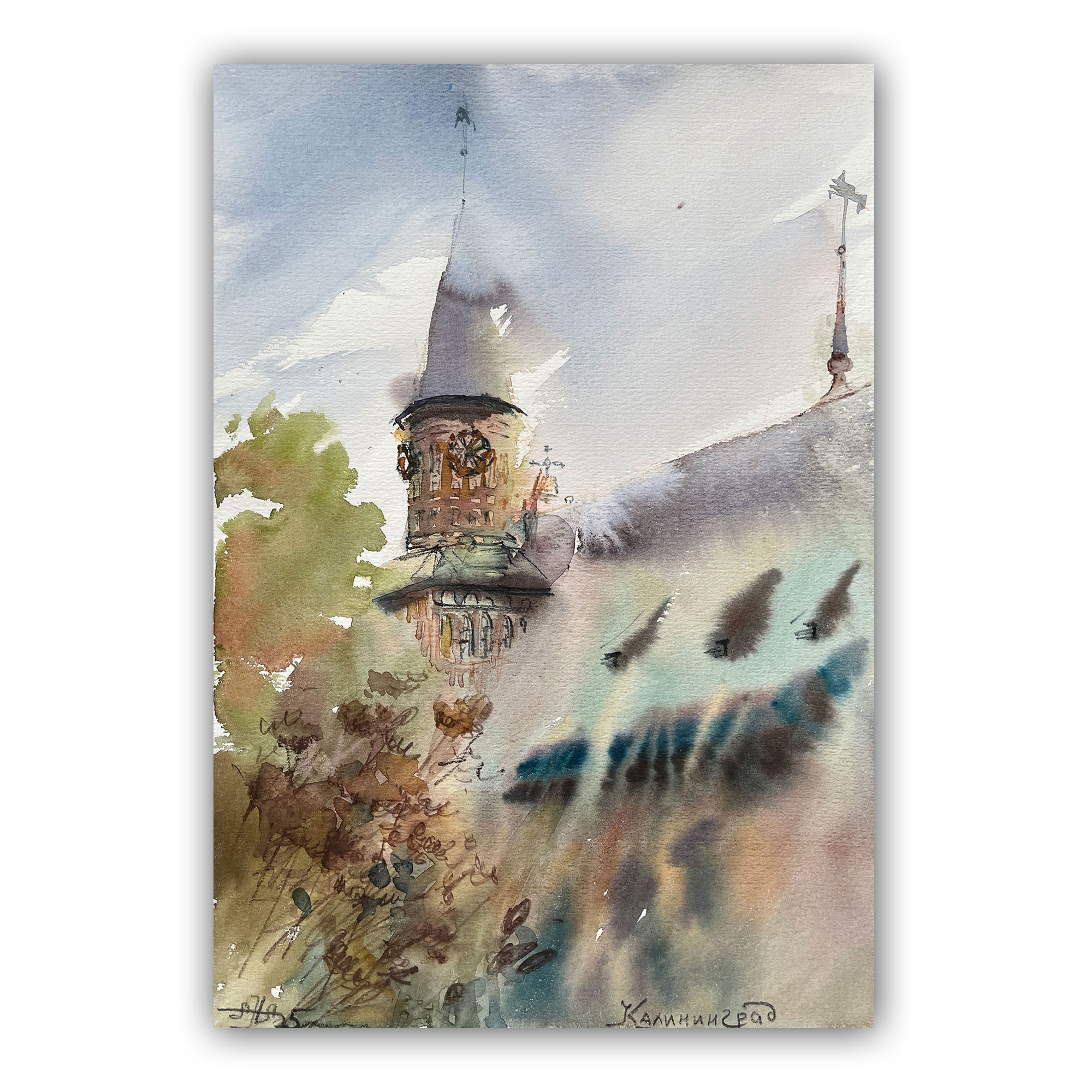 Картина "Калининград. Башня"