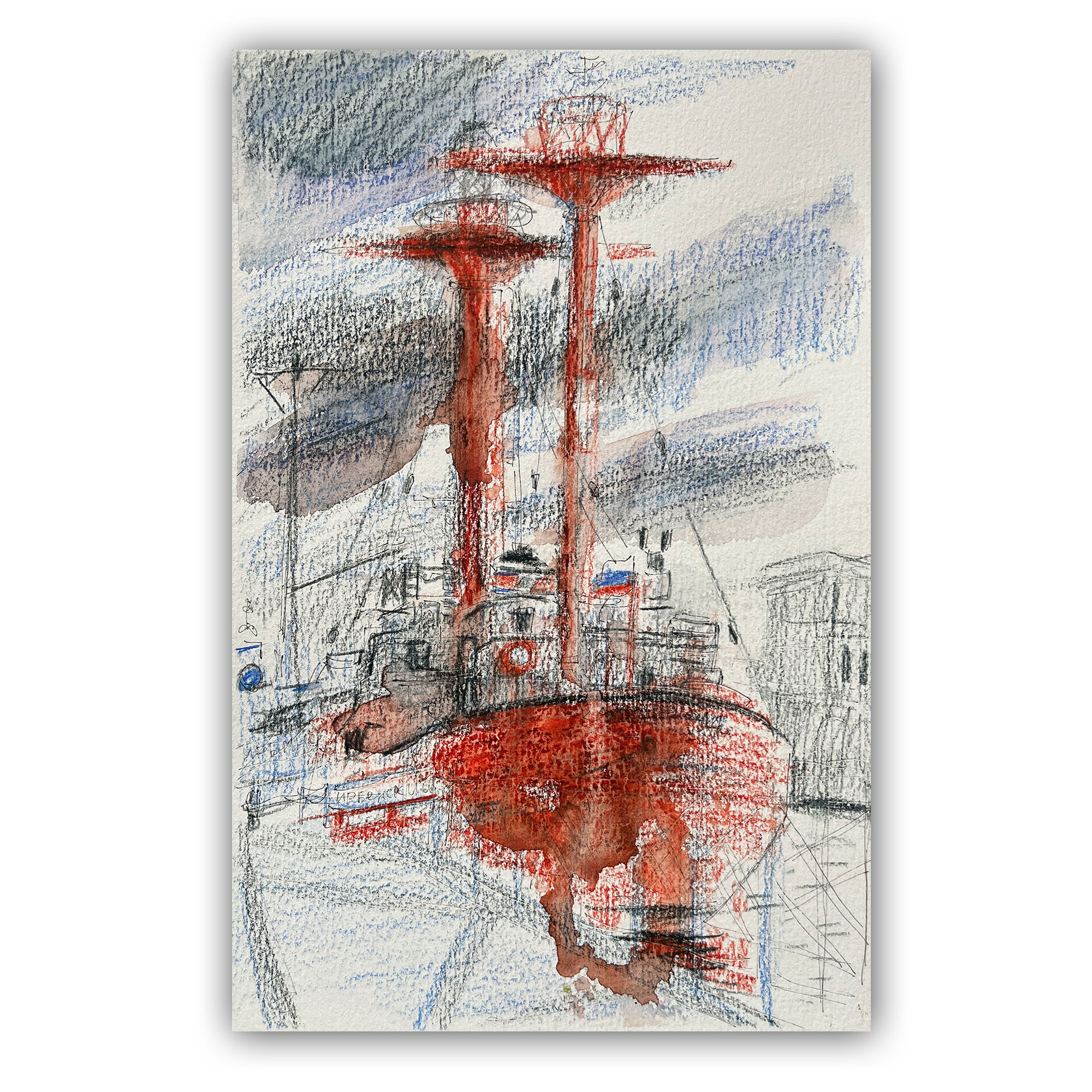 Картина "Калининград. Корабль 2"