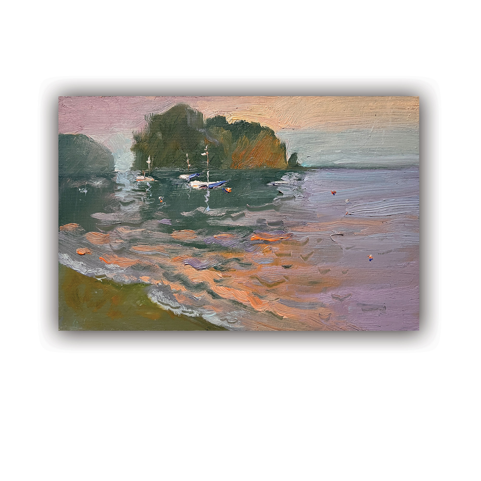 Картина "Оранжевый закат"