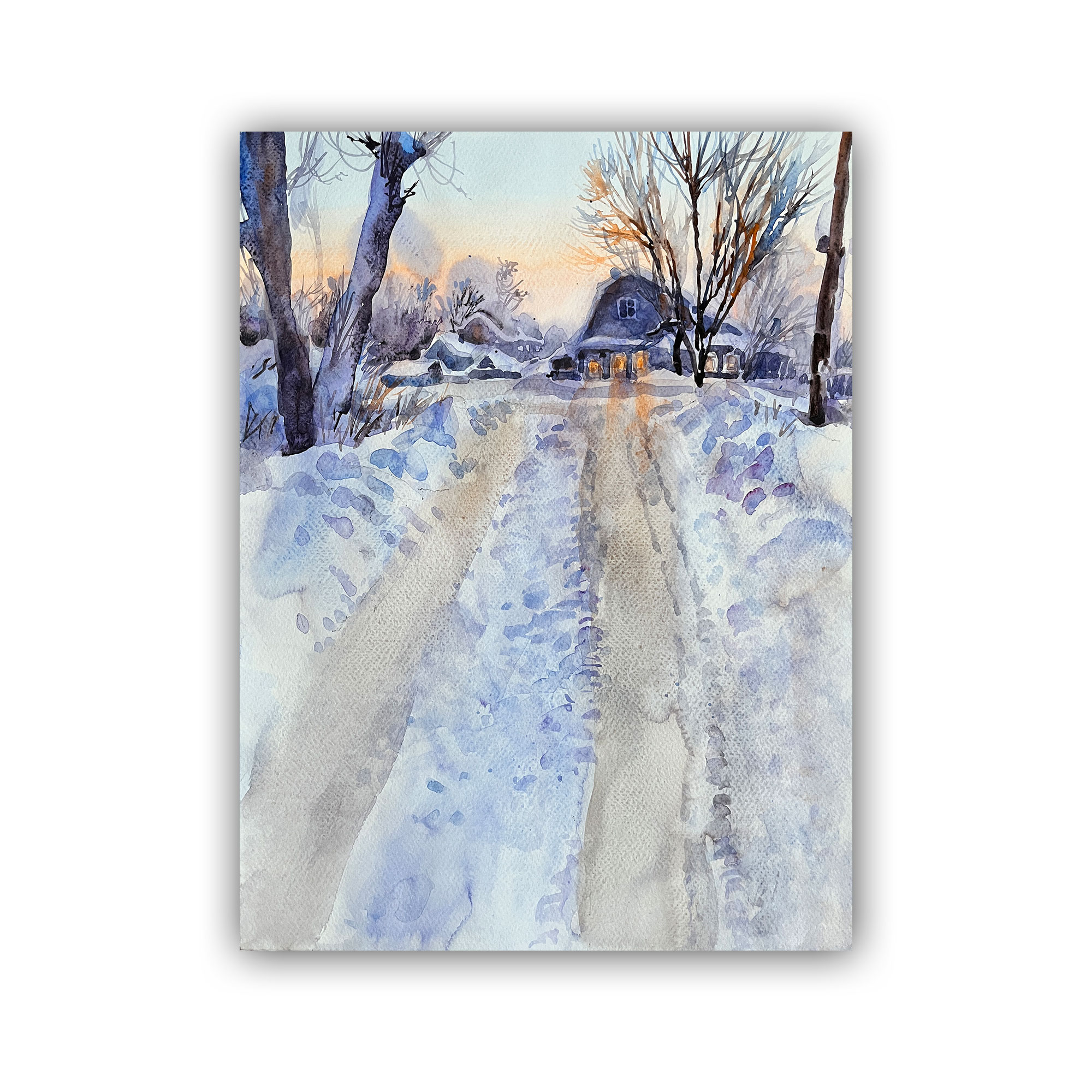 Картина "Зимние сумерки"