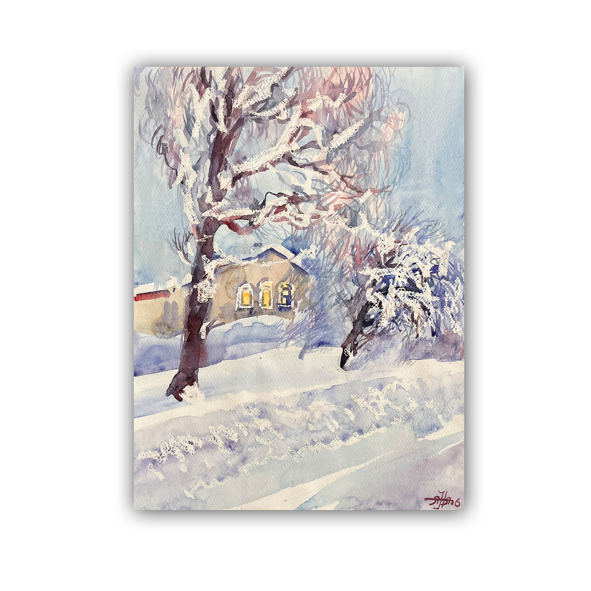 Картина "Окна зажглись"