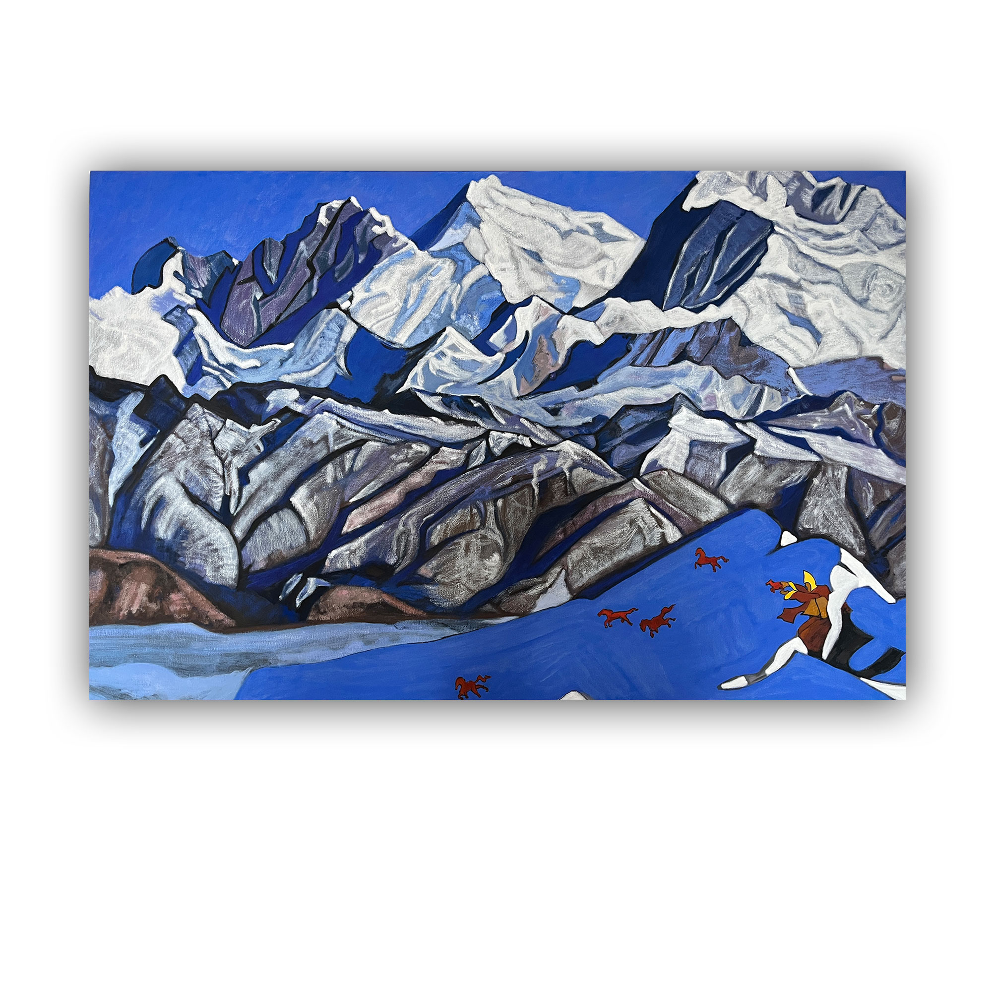 Картина копия Н.К.Рерих "Кони счастья"