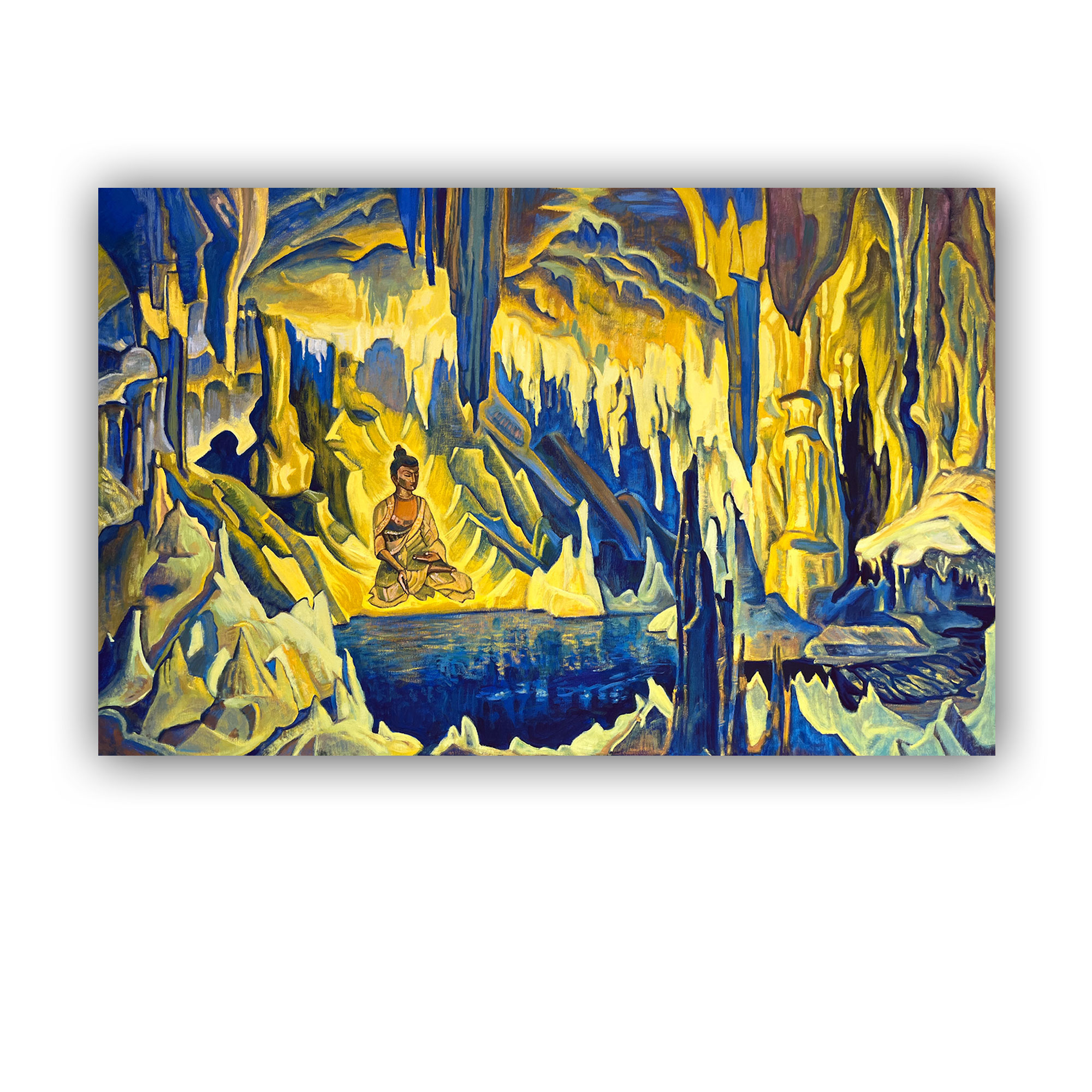 Картина копия Н.К.Рерих "Будда победитель"