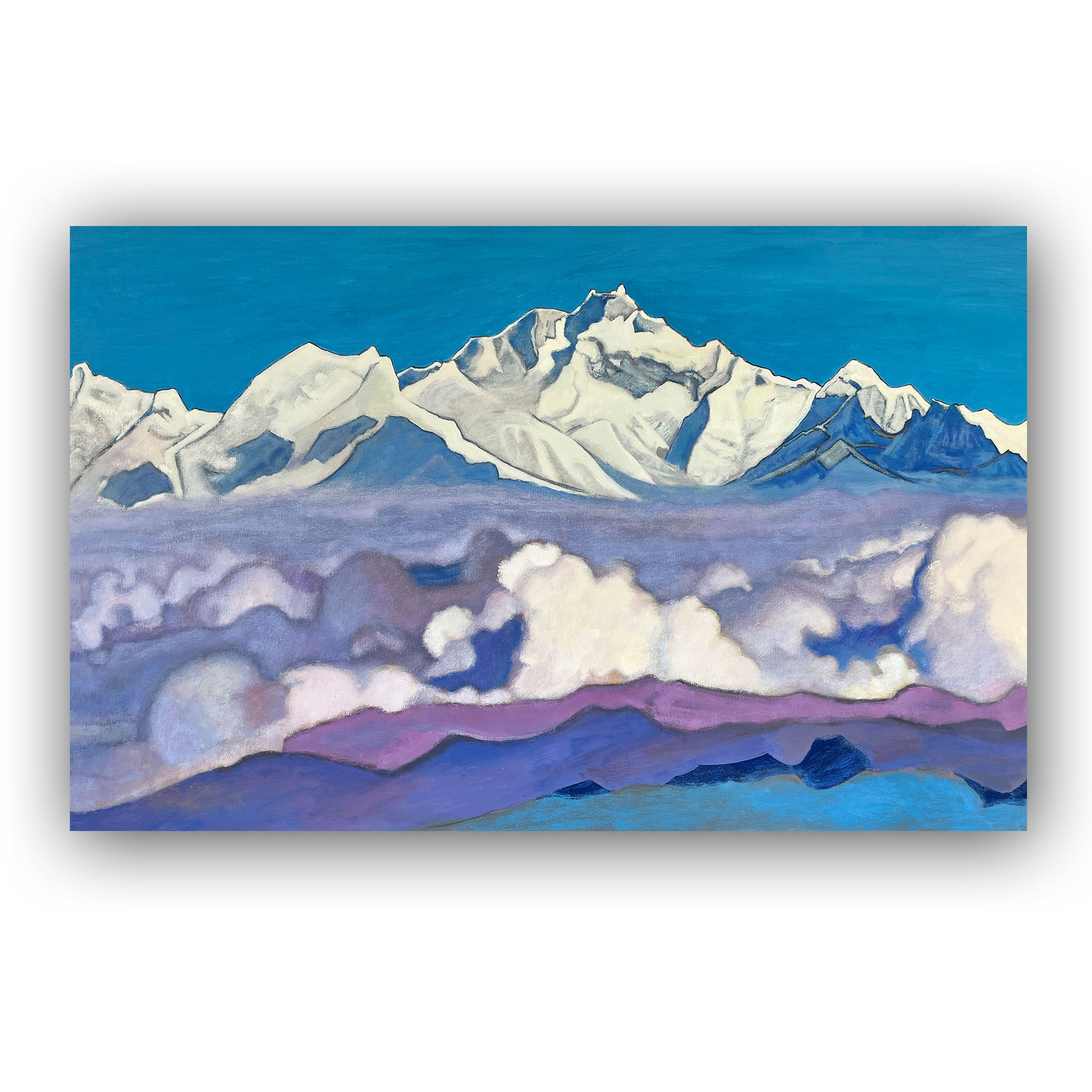 Картина копия Н.К.Рерих "Гималаи"