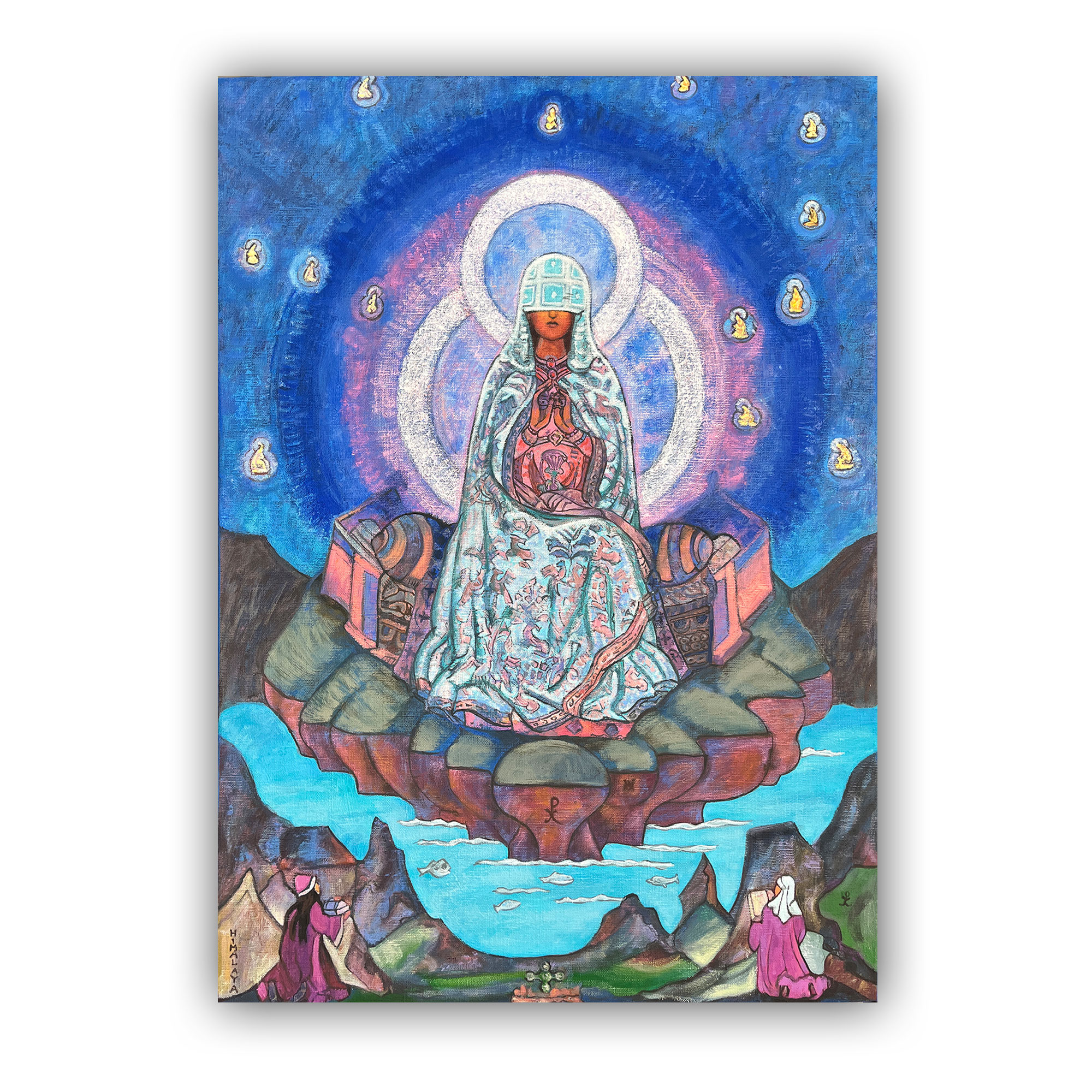 Картина копия Н.К.Рерих "Матерь Мира"