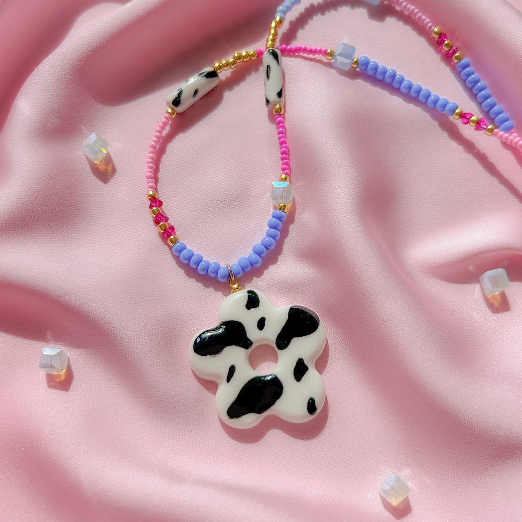 КОЛЬЕ "МУ-МУ"  ЦВЕТОК