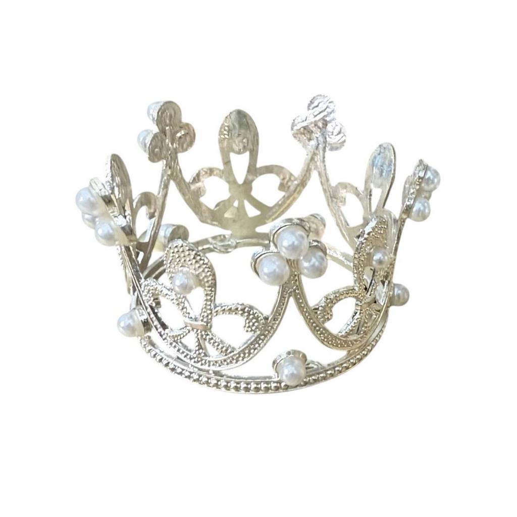 046456 / Серебрянная корона, диаметр 6,5 см