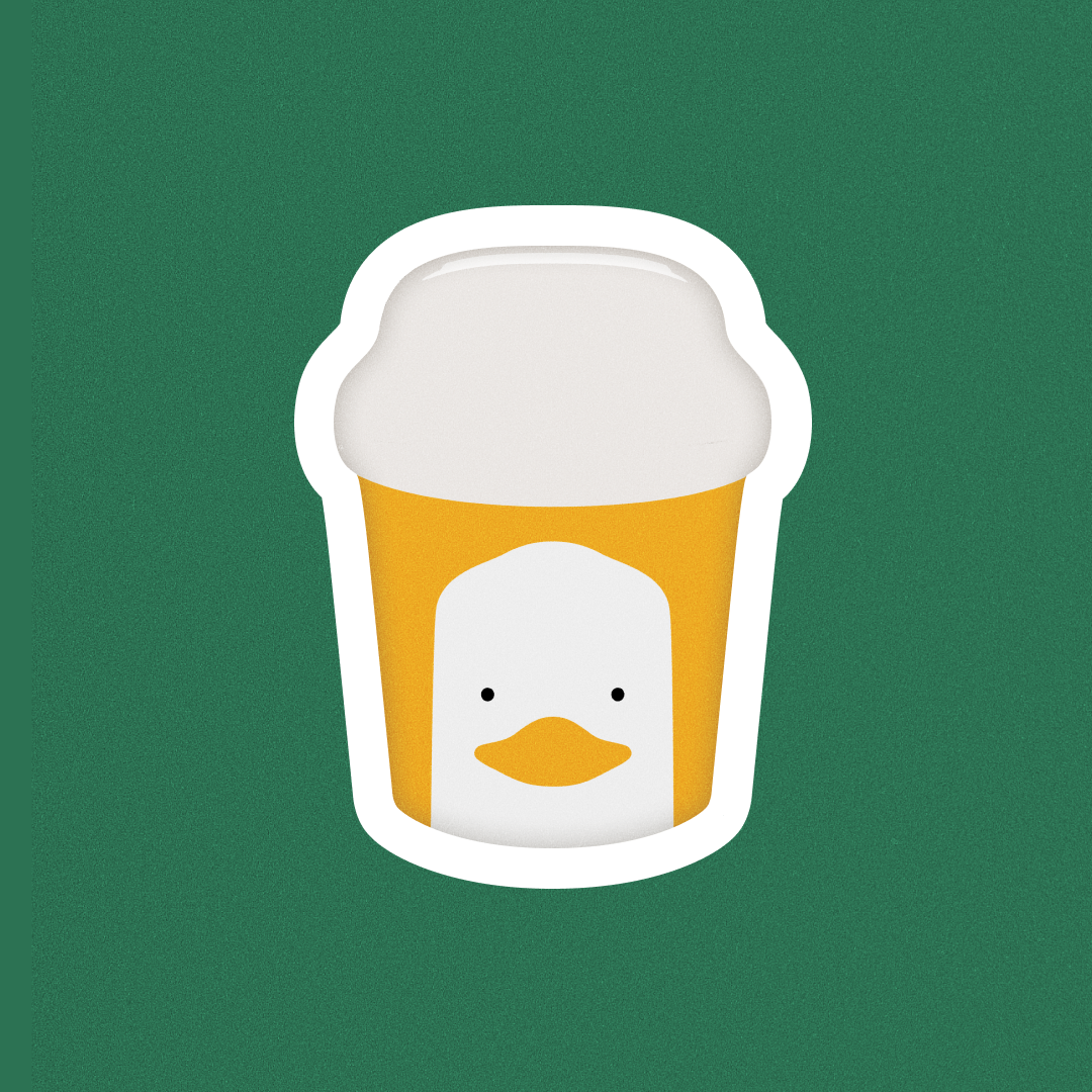 Стакан с уткой