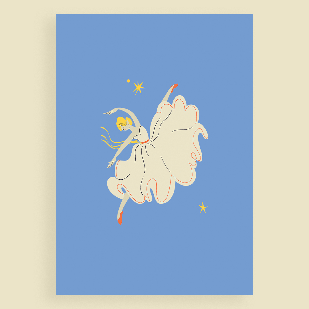 Открытка Балерина