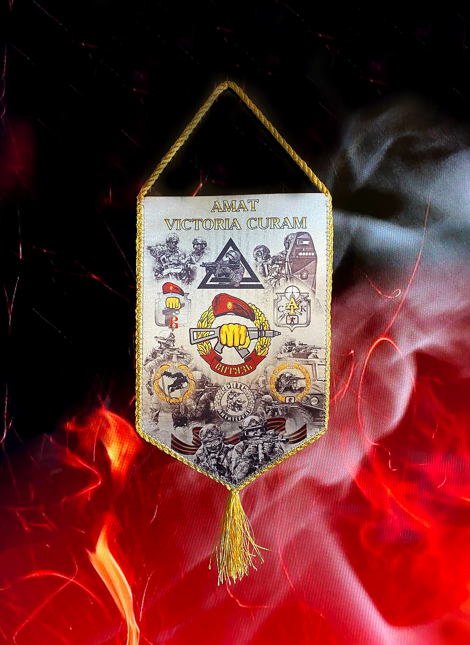 Вымпел Витязь Тканевый  23х14,5 см