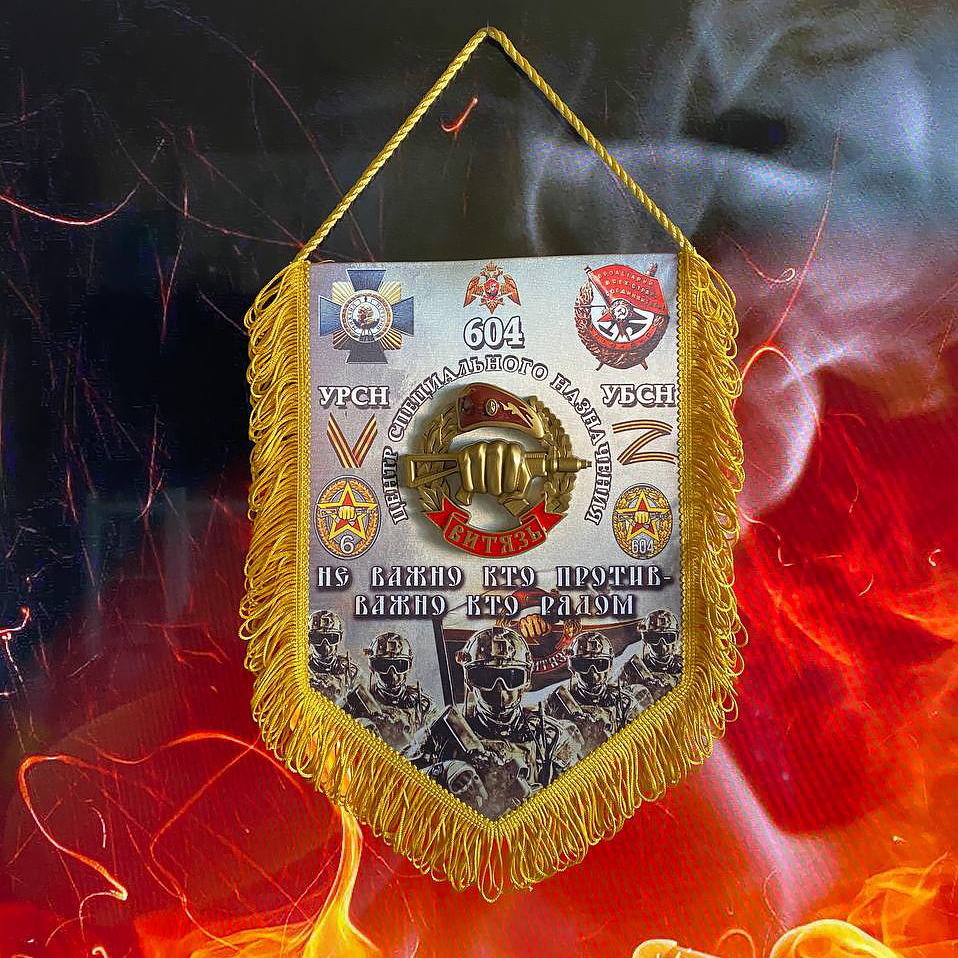 Вымпел Витязь 30Х20 см объемный , отряд 604