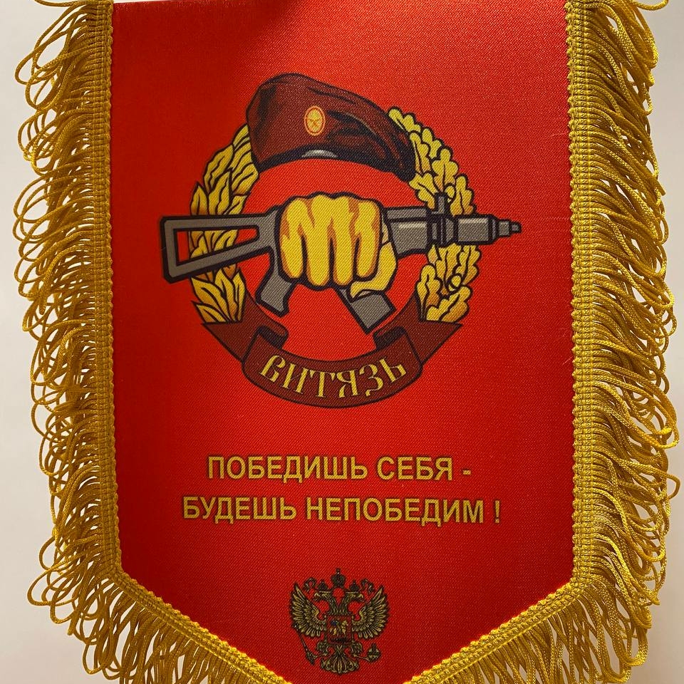Вымпел "Витязь" 23х14,5 см (красный)