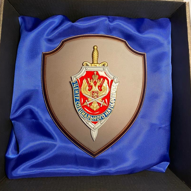 Плакетка ЦСН ФСБ РФ 16х14 см (в подарочной коробке с ложементом)