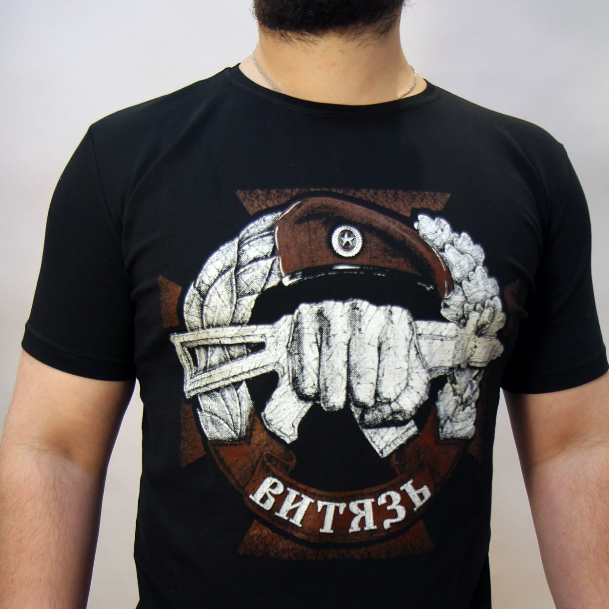 Футболка "ВИТЯЗЬ" (черная)