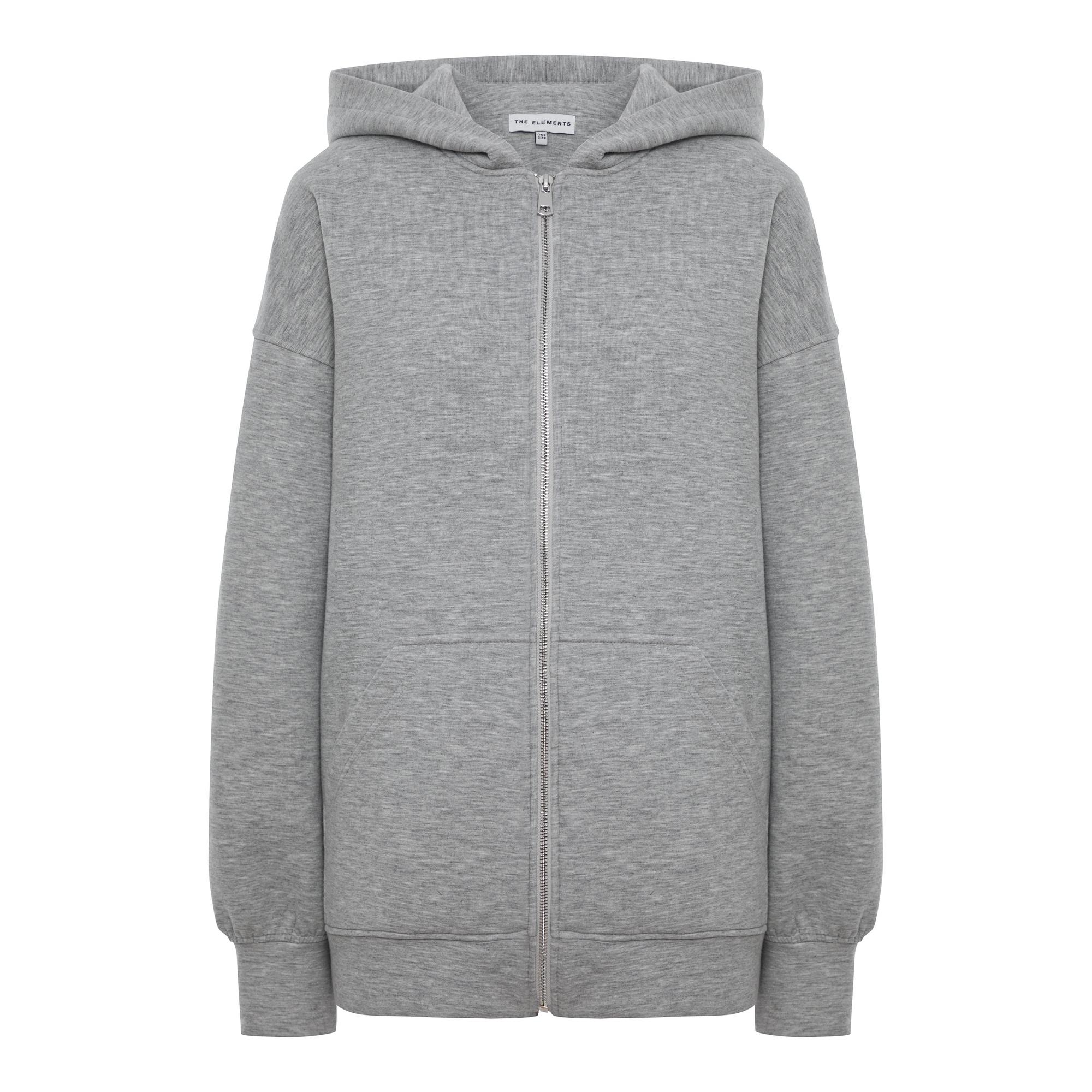 Худи на молнии Grey