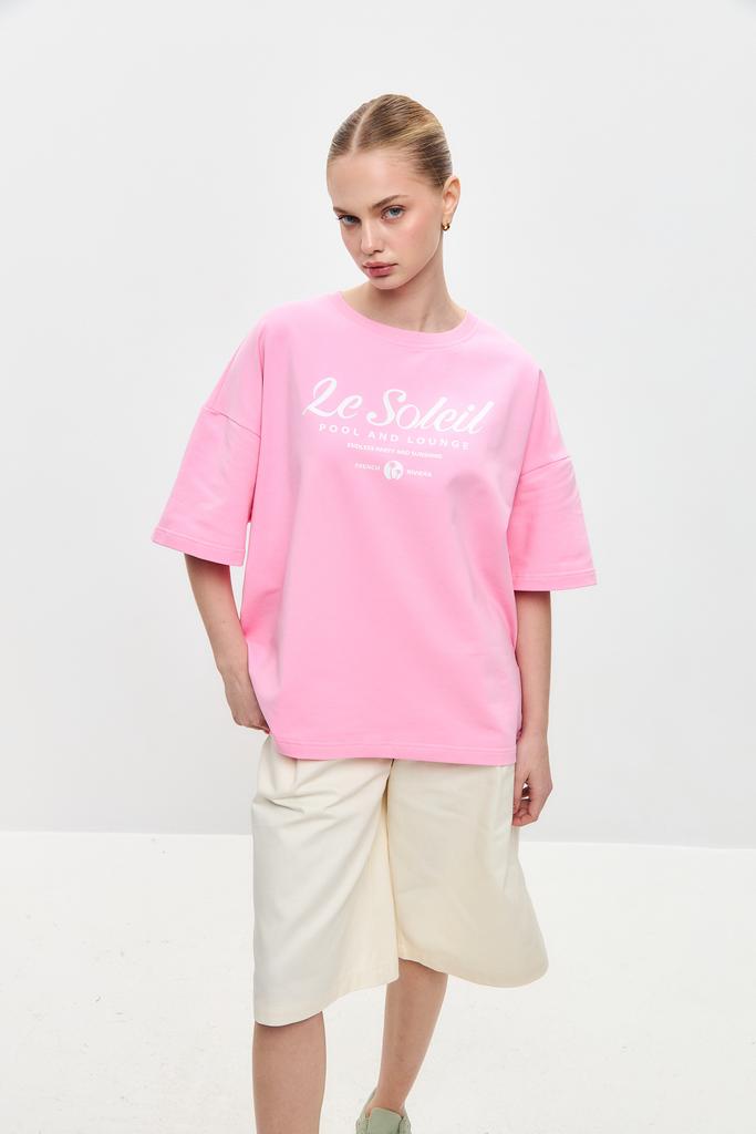 Футболка оверсайз Le Soleil из мягкого футера