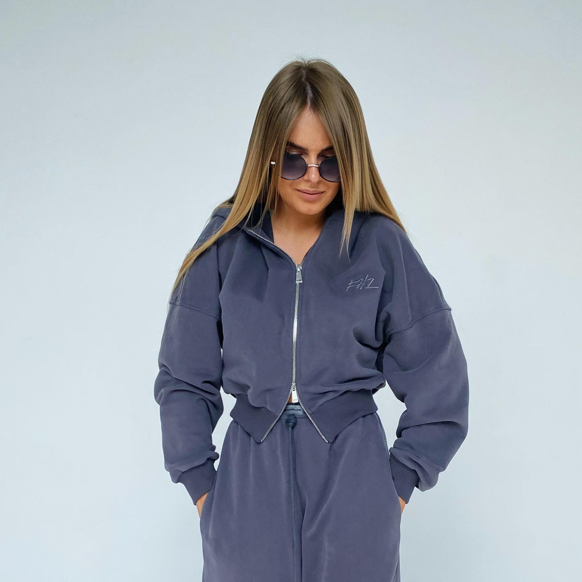 HOODIE peach graphite