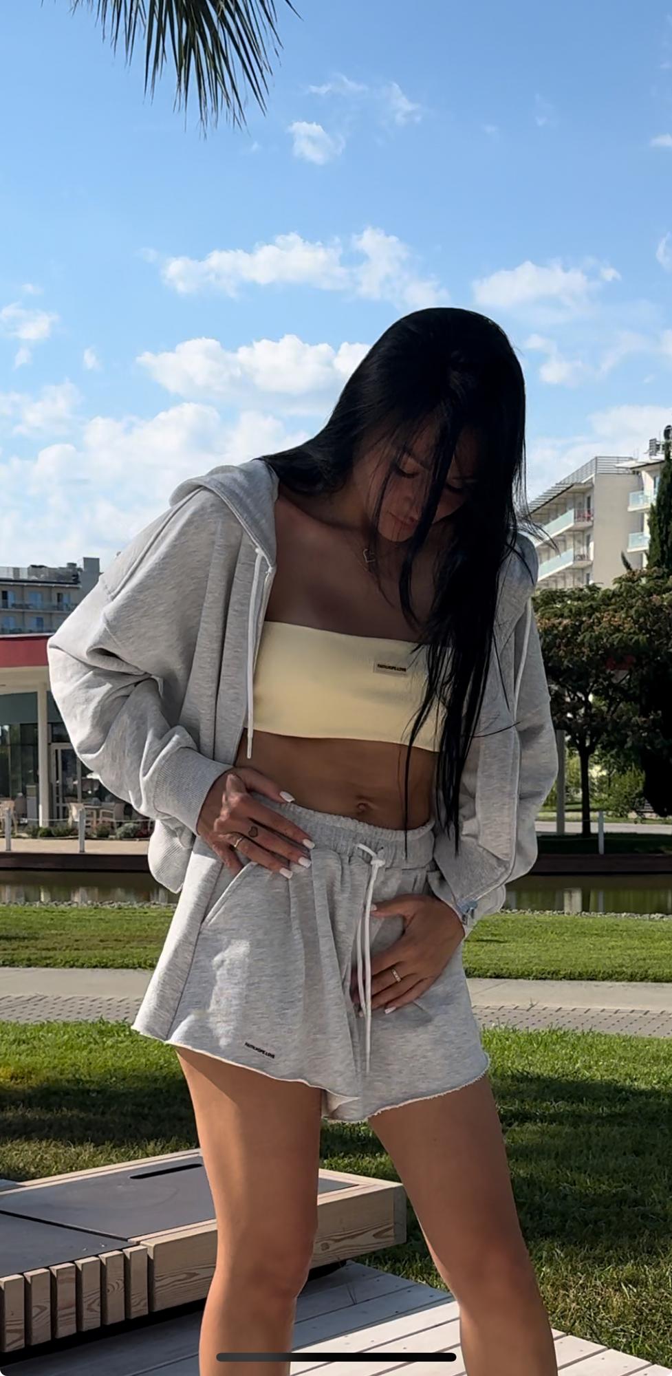 SUIT zip/shorts melange