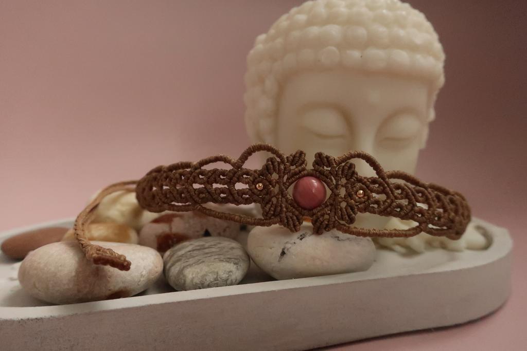 Чокер с родонитом