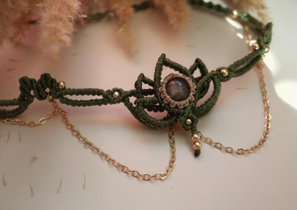 Чокер - тиара "Флора"