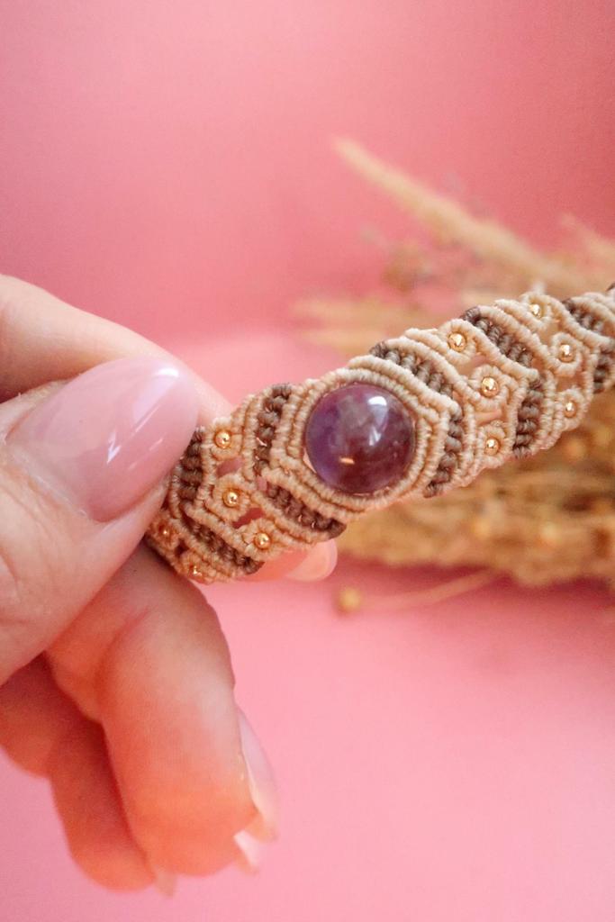 Браслет с аметистом