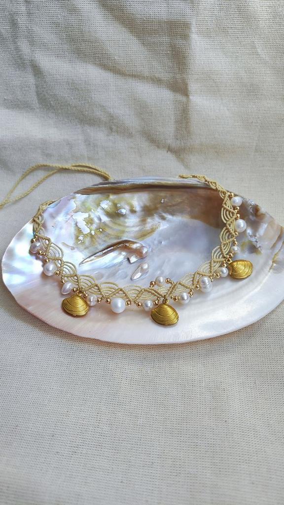 Чокер "Греческая муза", жемчуг