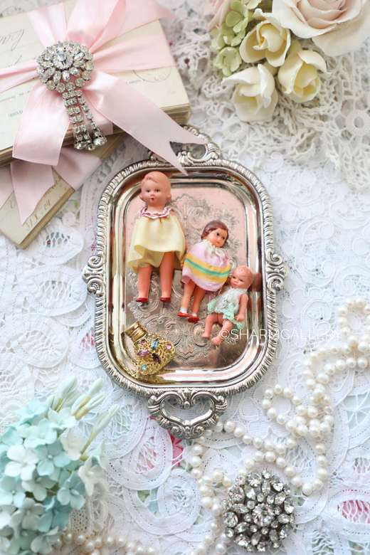 Винтажный набор пупсиков, ГДР. №2.